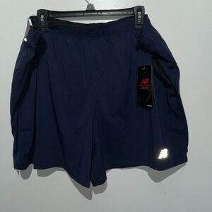 New Balance Men's Navy Blue Accelerate 5 Inch Athletic Shorts Size 3XL NWT